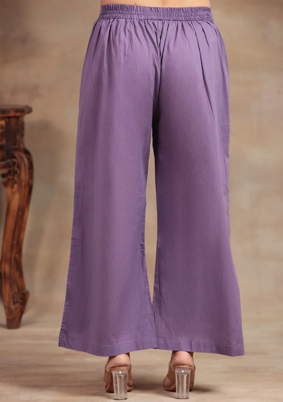 Lavender elegance Embroidered Suit Set - Image 7