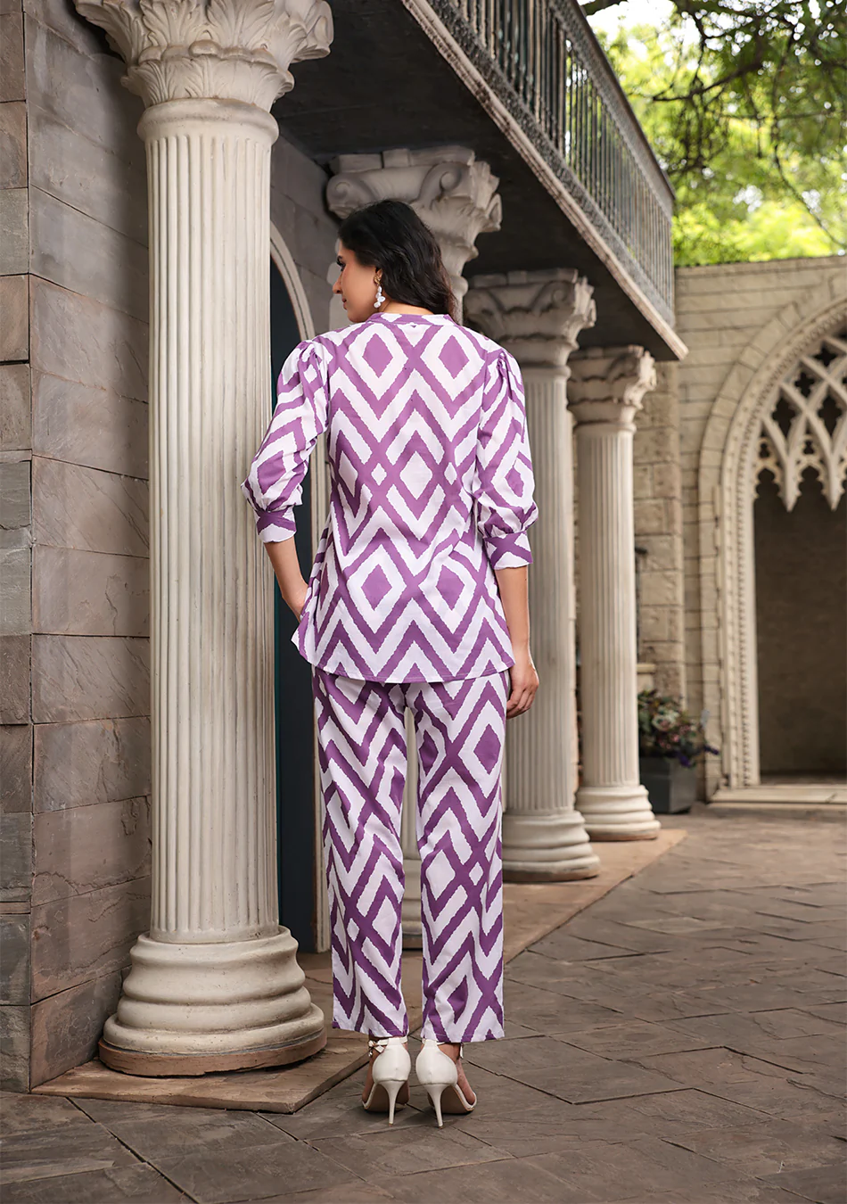 Aravalii Lavender Ikat Muse Co-Ord Set - Image 6