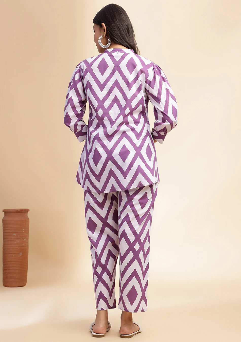 Aravalii Lavender Ikat Muse Co-Ord Set - Image 9