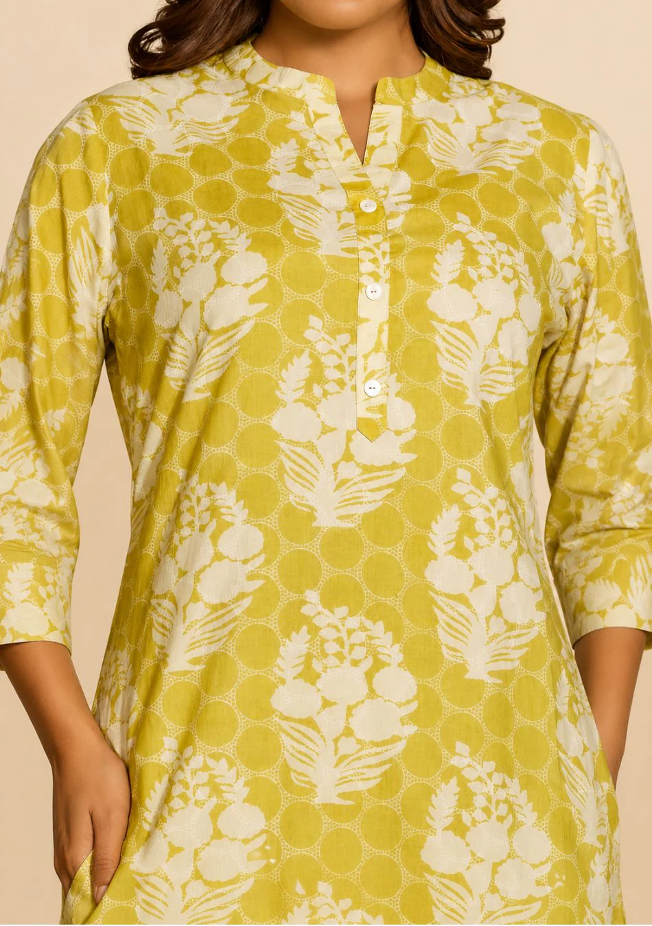 Aravalii Lemon Bloom Artisan Co-ord Set - Image 5