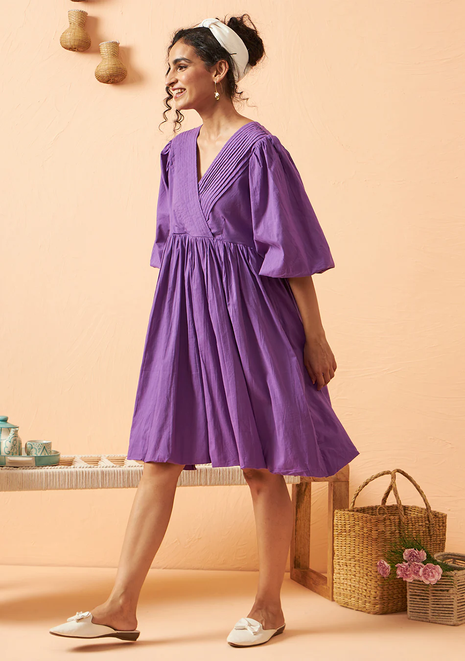 Aravalii lilac-dream-puff-dress - Image 2