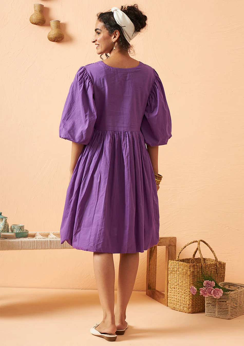 Aravalii lilac-dream-puff-dress - Image 5