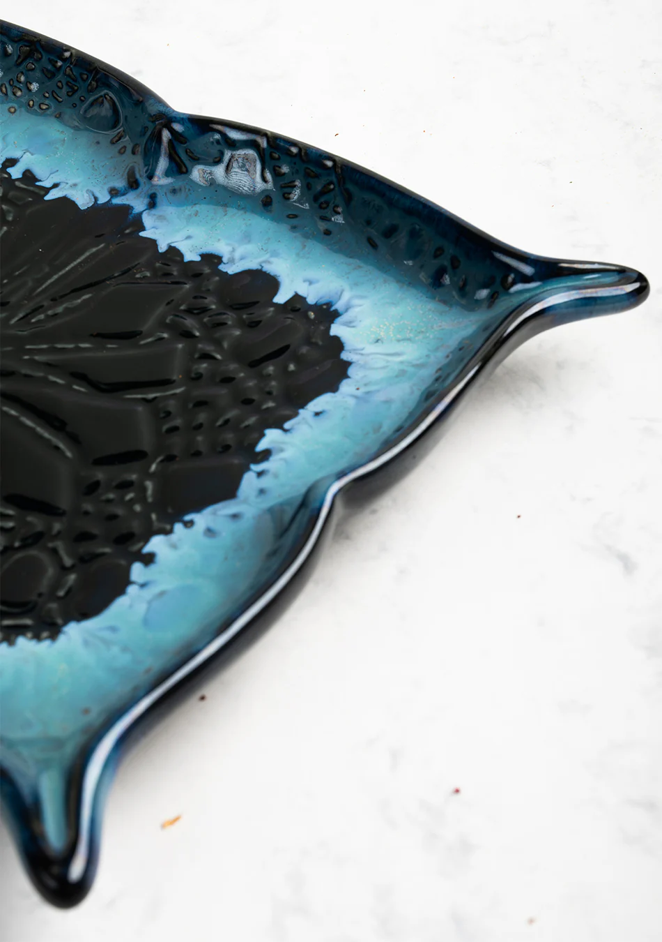 Mandala Blue Ceramic Platter - Image 7