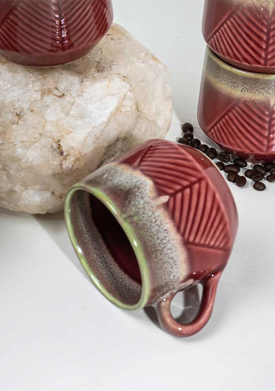 Maroon Oriole Mugs - Handcrafted - Image 5
