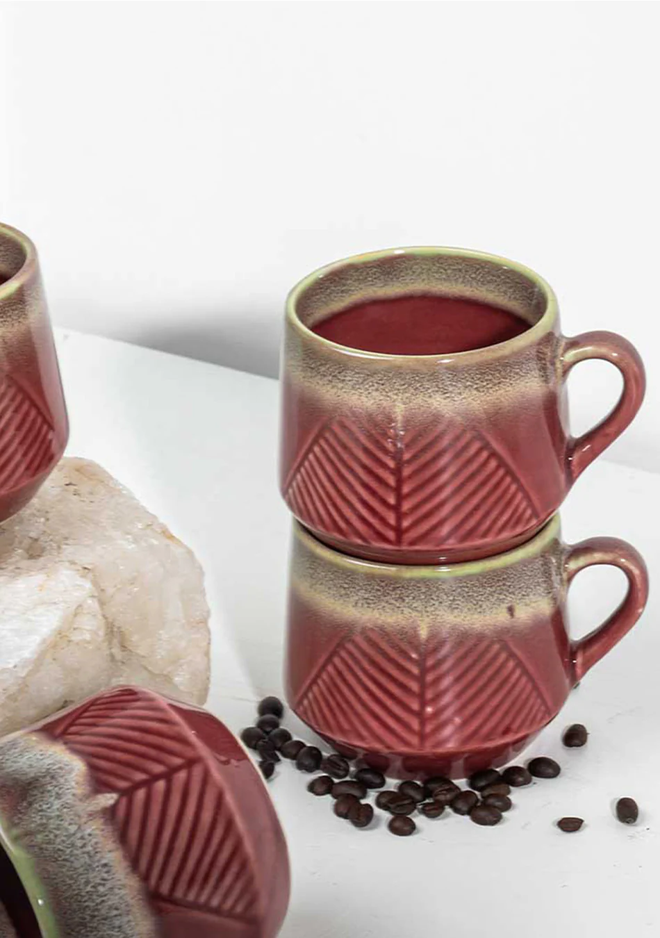 Maroon Oriole Mugs - Handcrafted - Image 6