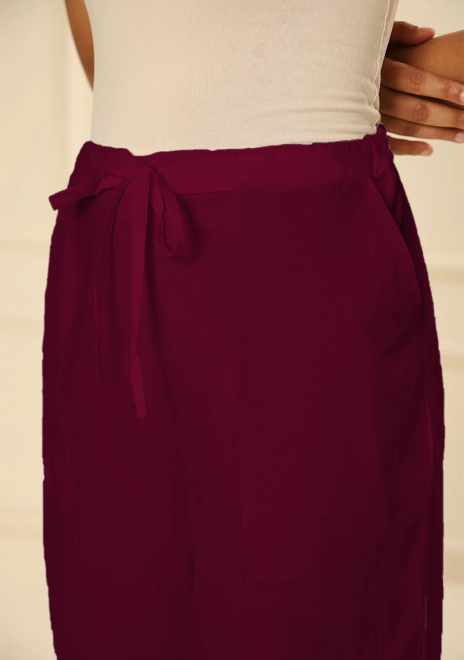 Maroon Pintex Afghani pant - Image 5