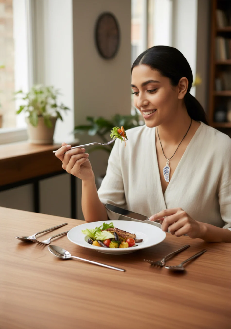 Metal Silver Shiny Stainless Steel Cutlery | Set of 5 - Image 6