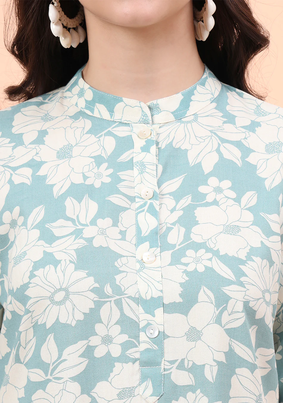 Aravalii Mint Blossom Kurta - Image 14