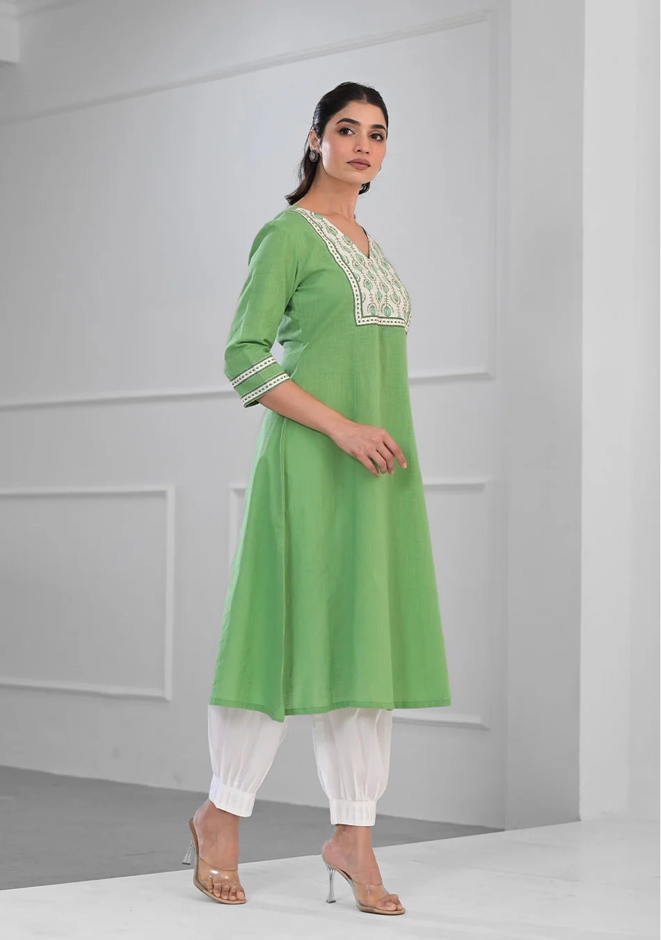 Aafreen Mint Grace Kurta - Image 4