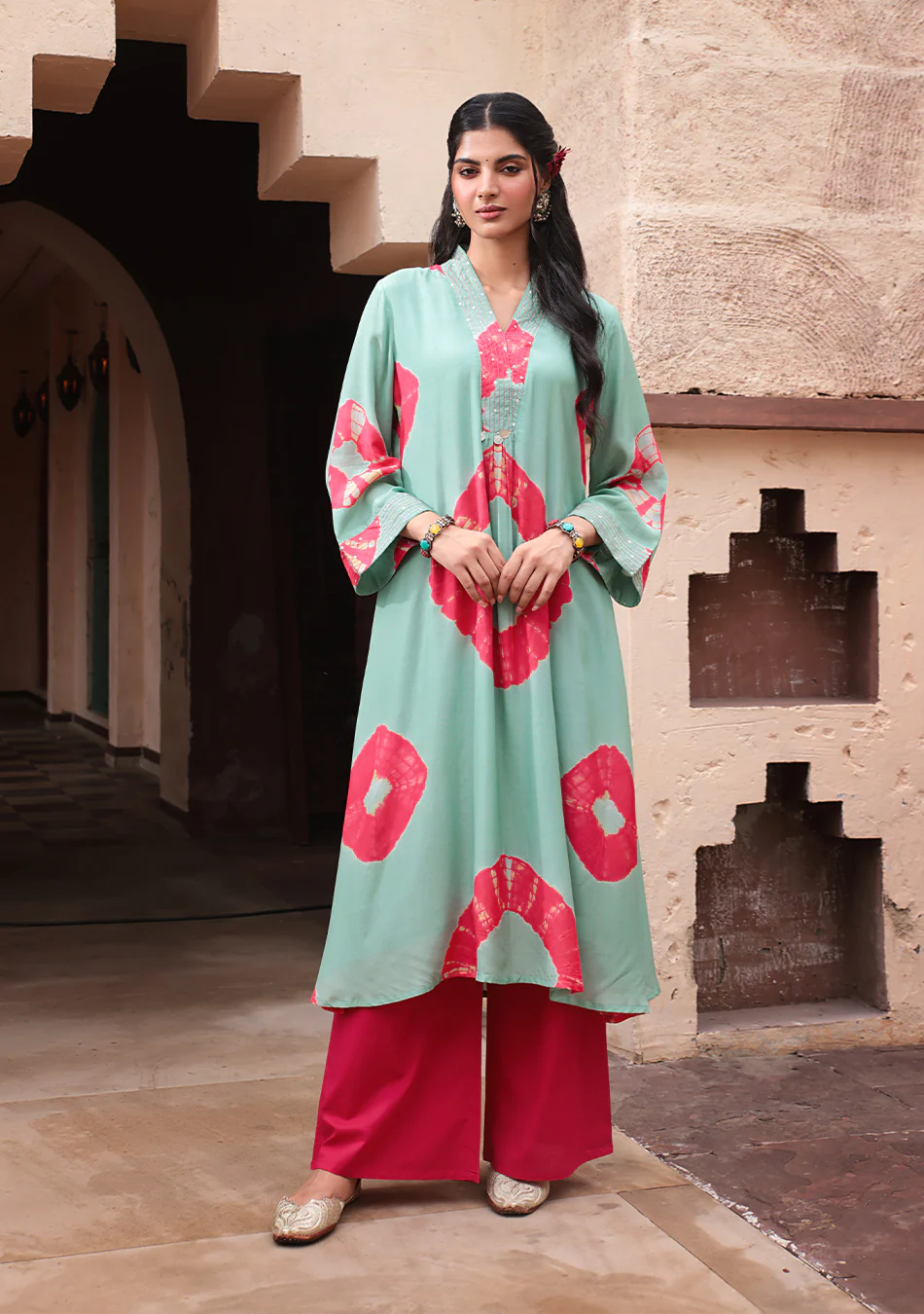 Aravalii Mint Gulnaar Modal Set