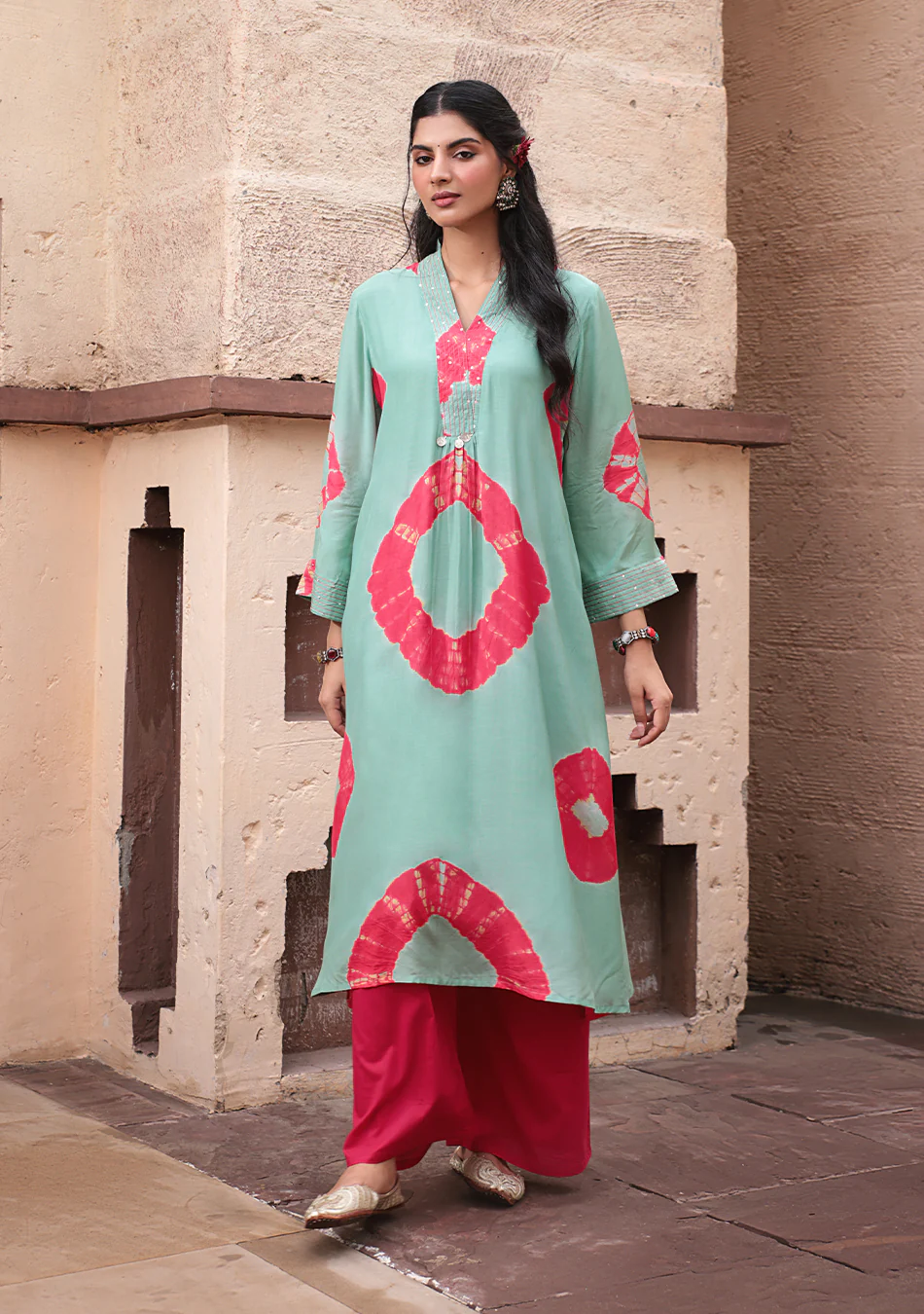 Aravalii Mint Gulnaar Modal Set - Image 5