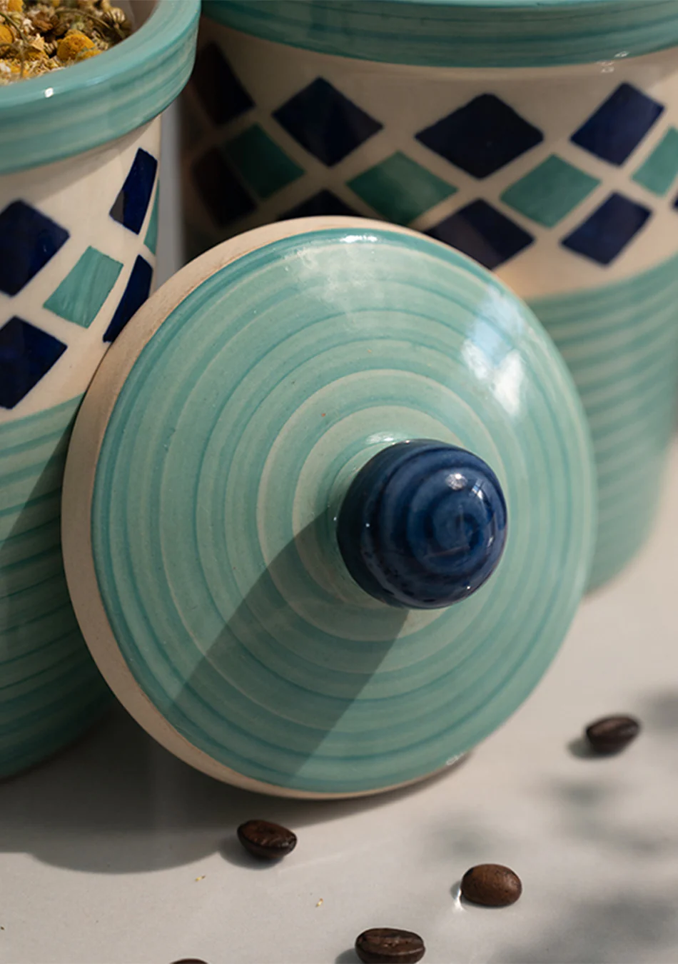 Mint Twins Ceramic Jar Set - Image 8