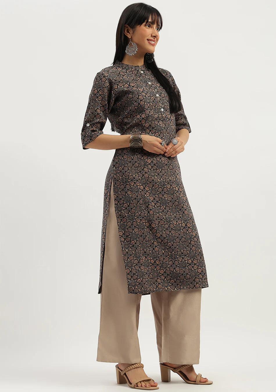Aravalii Mocha Dune Kurta - Image 2