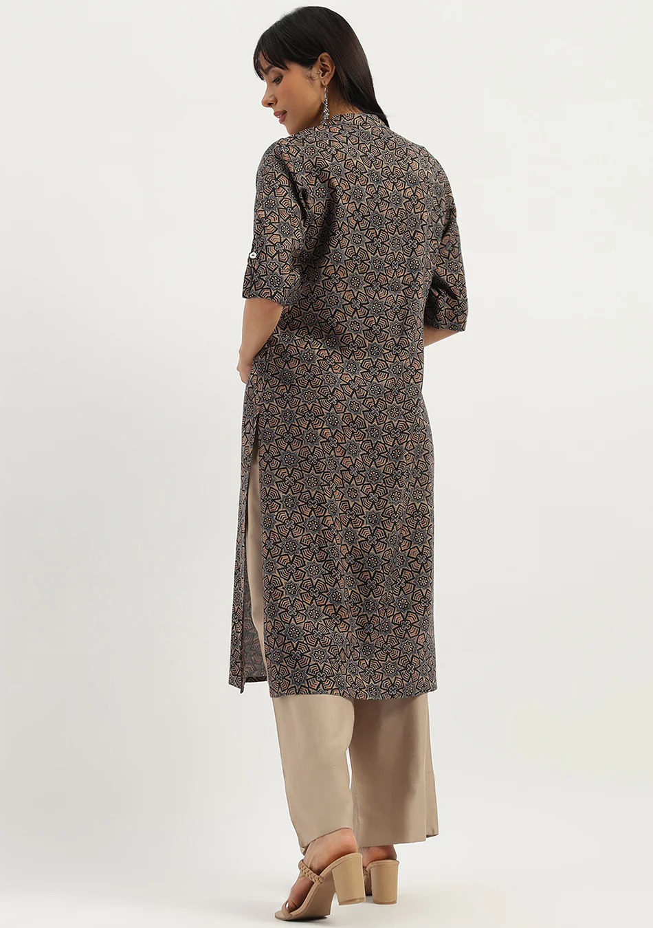 Aravalii Mocha Dune Kurta - Image 3