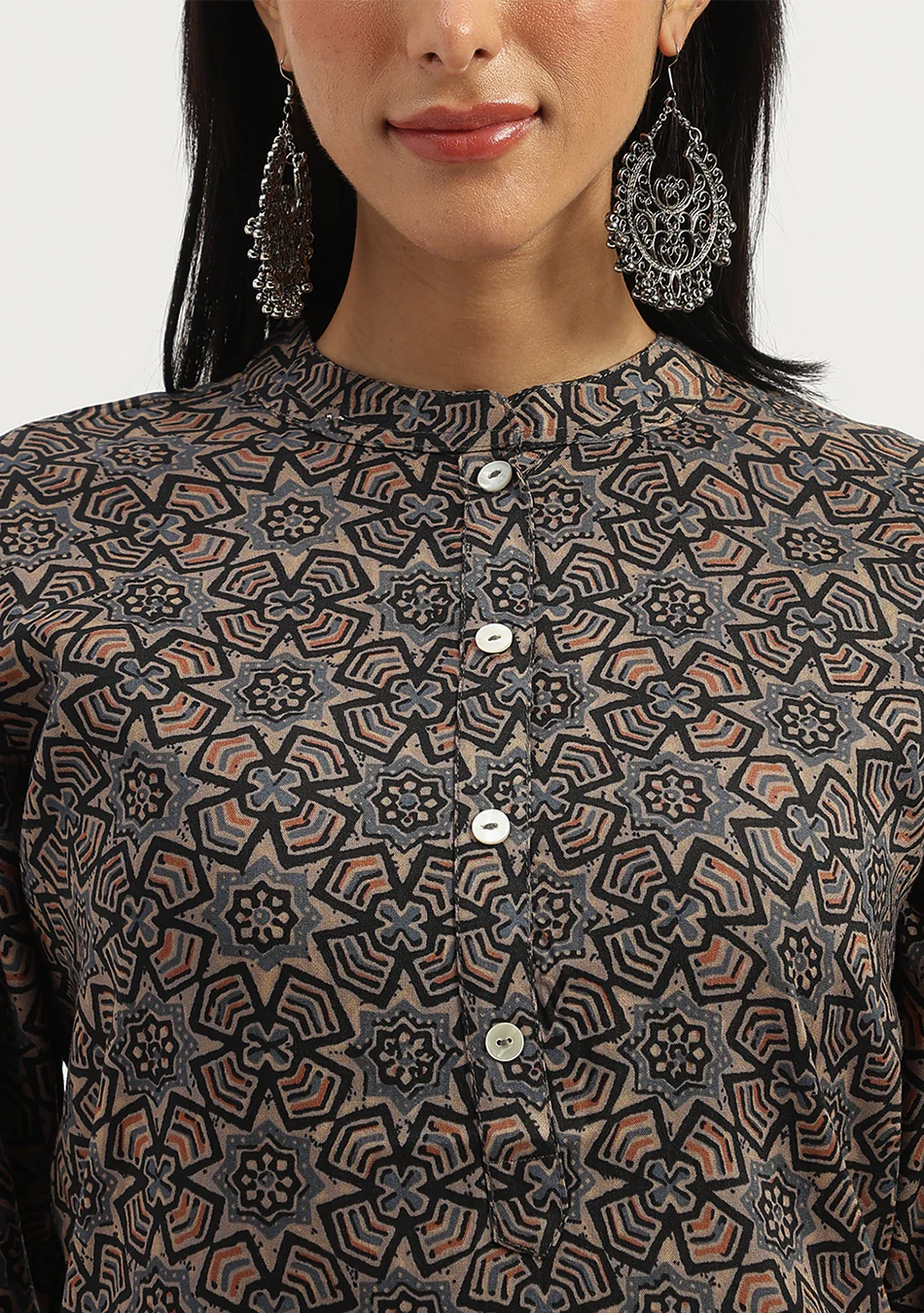 Aravalii Mocha Dune Kurta - Image 5