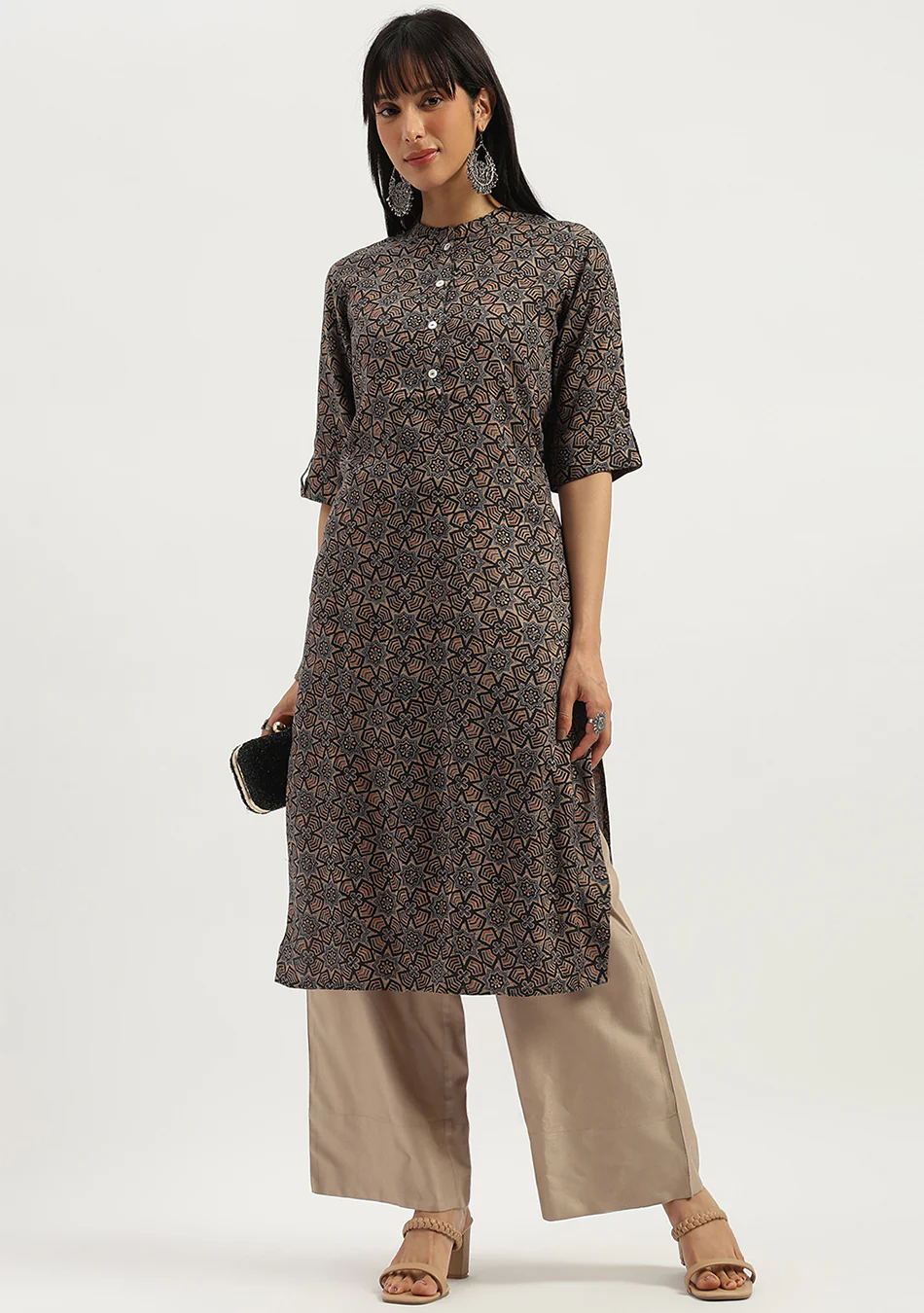 Aravalii Mocha Dune Kurta - Image 6