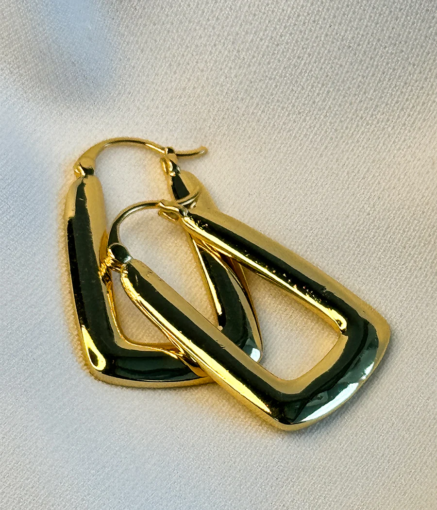Modern Arch Hoops Earrings - Image 11