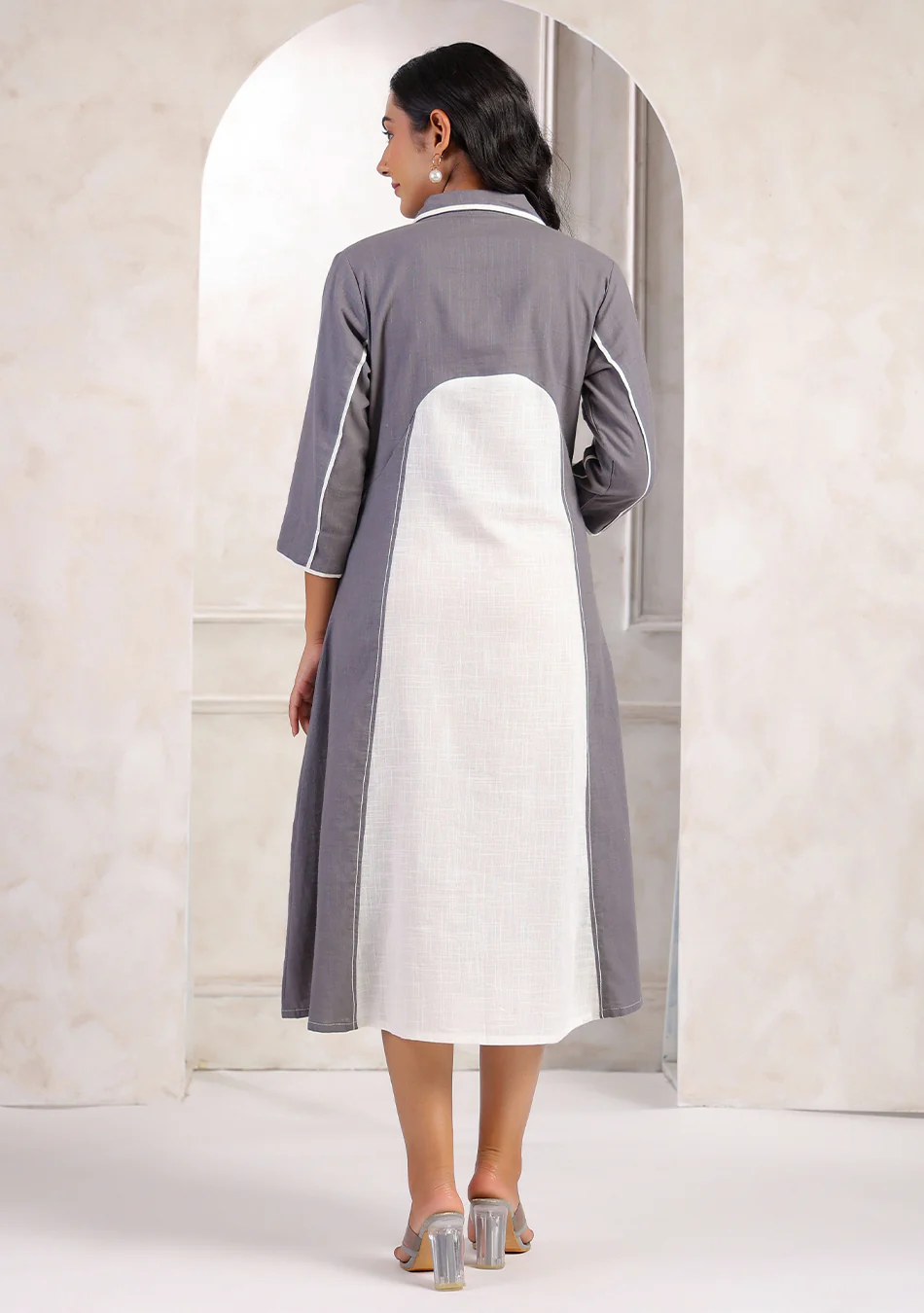 Aravalii Monochrome calm dress - Image 12