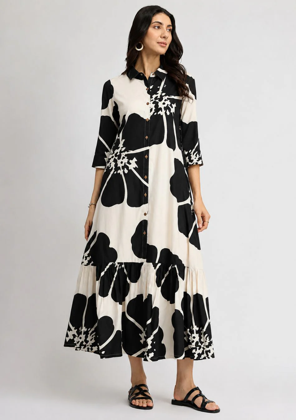 Aravalii Moonpetal Noir Couture Dress - Image 2