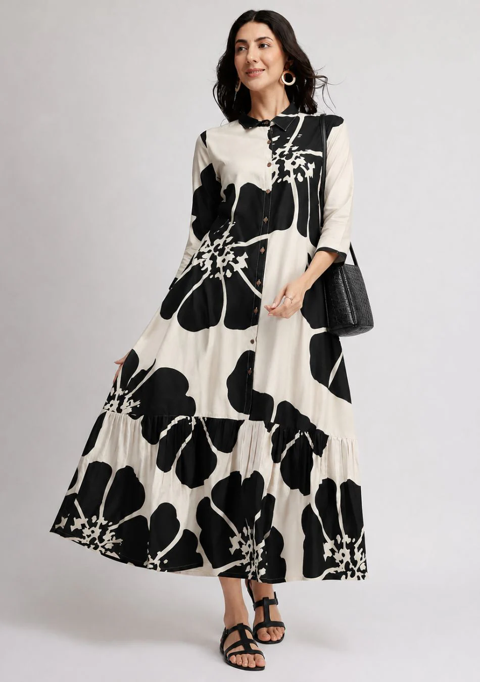 Aravalii Moonpetal Noir Couture Dress - Image 3
