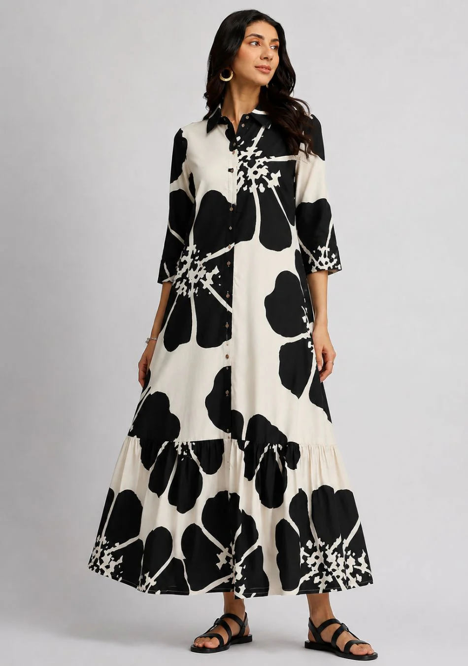 Aravalii Moonpetal Noir Couture Dress - Image 7