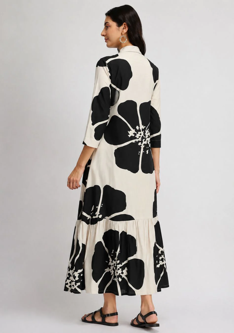 Aravalii Moonpetal Noir Couture Dress - Image 9