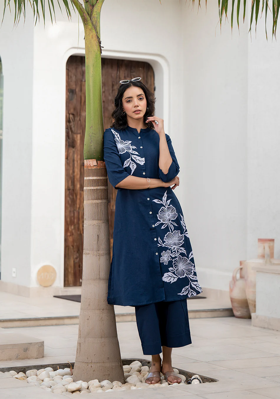 Aravalii Midnight Ivy Kurta Set
