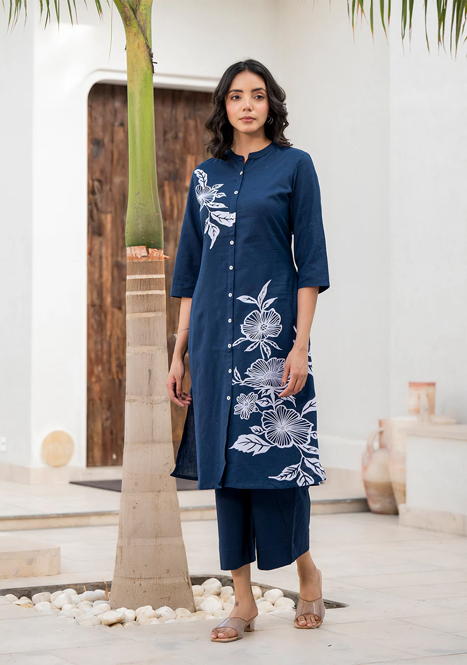 Aravalii Midnight Ivy Kurta Set - Image 4