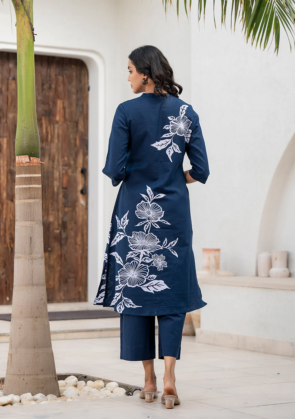 Aravalii Midnight Ivy Kurta Set - Image 6