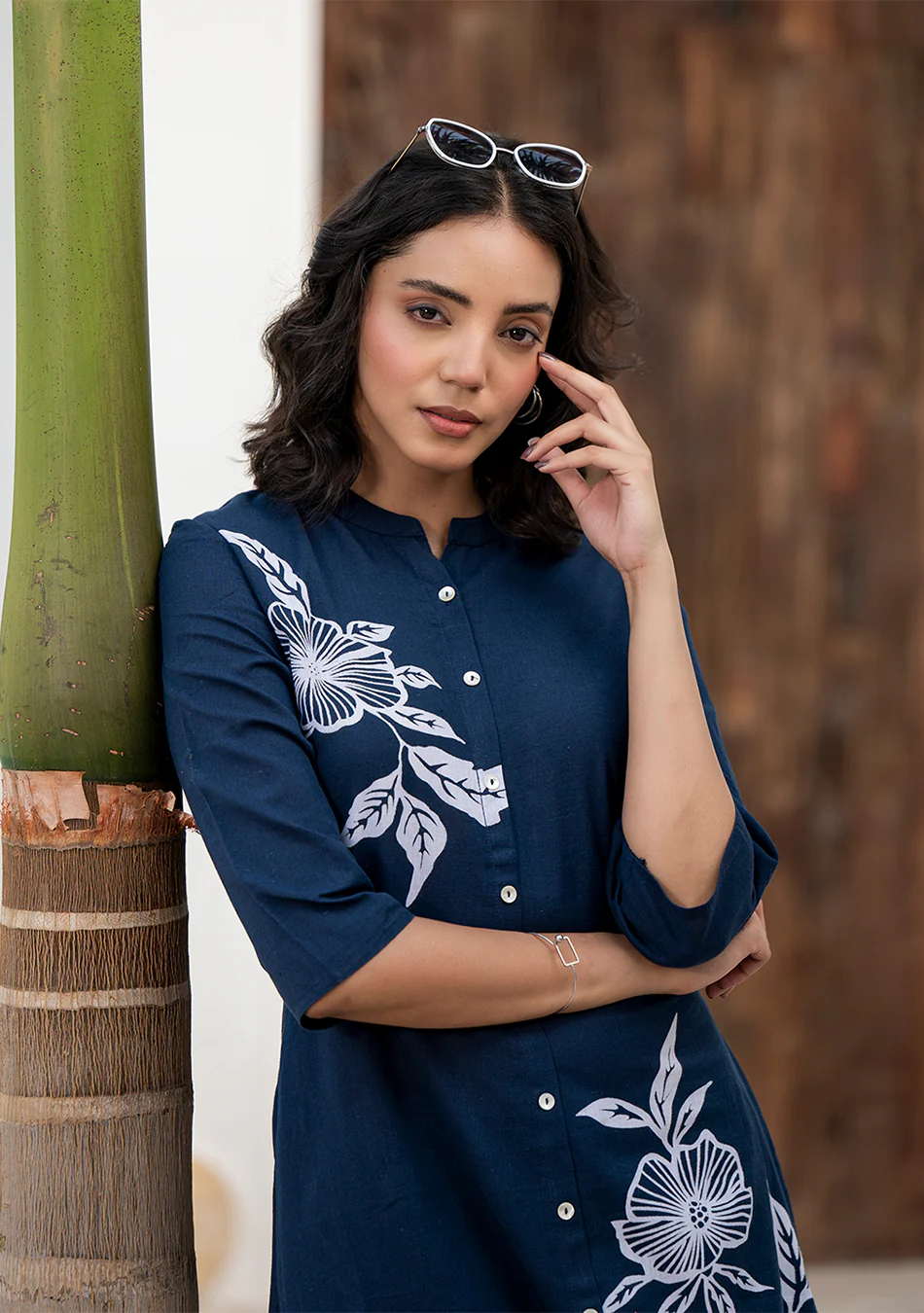 Aravalii Midnight Ivy Kurta Set - Image 8