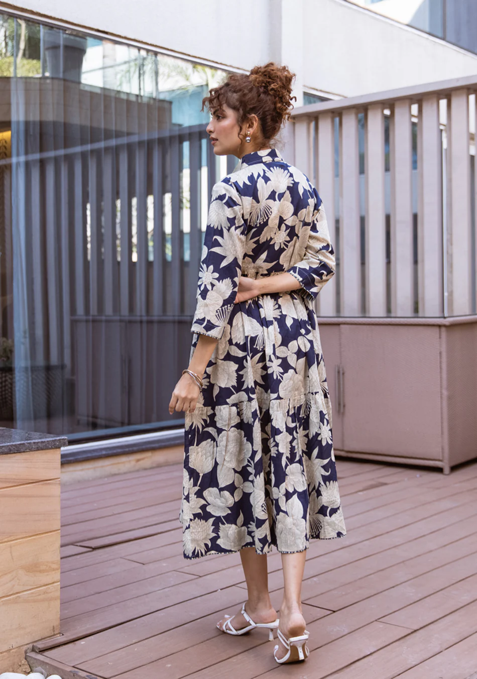 Aravalii Moonlit Flora Tiered Dress - Image 4