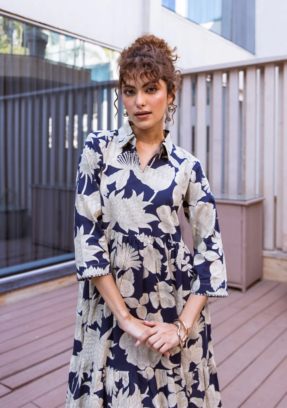Aravalii Moonlit Flora Tiered Dress - Image 6