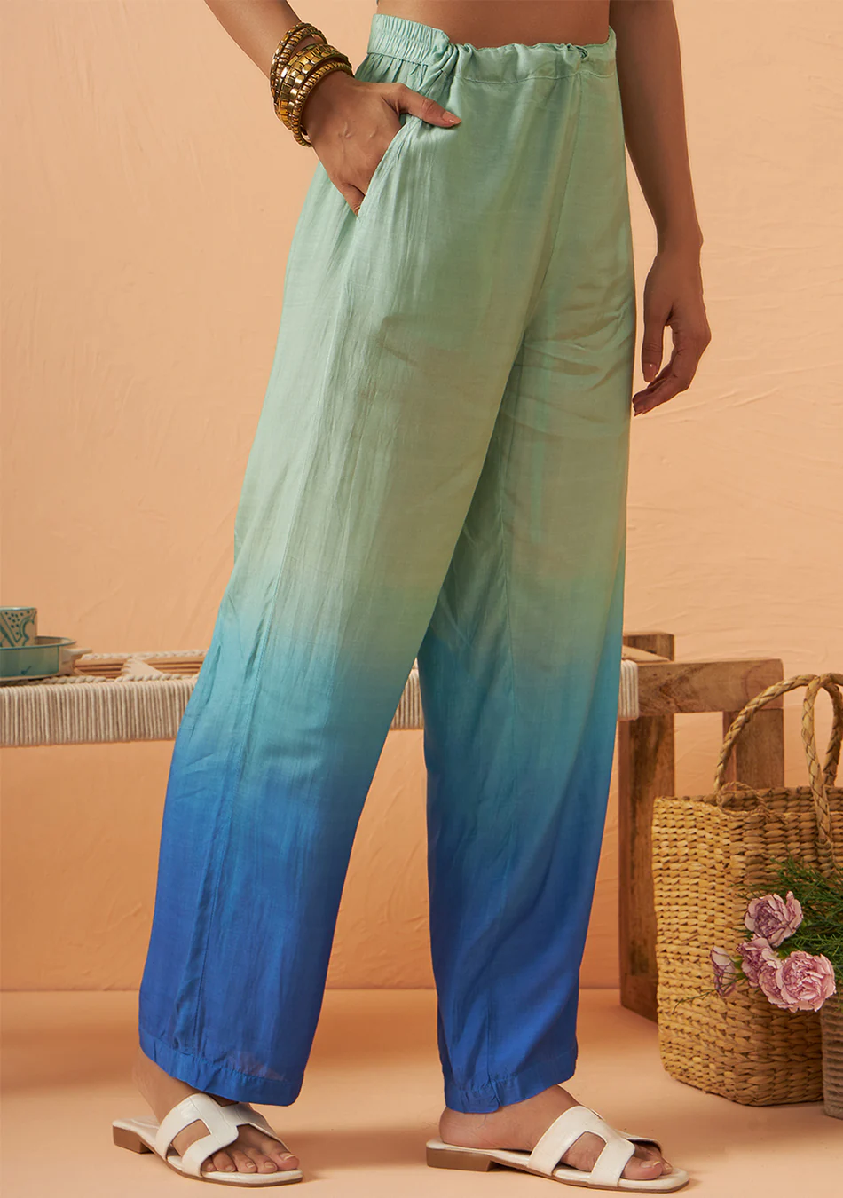 Aqua Sky Muslin Co-ord Set - Image 7