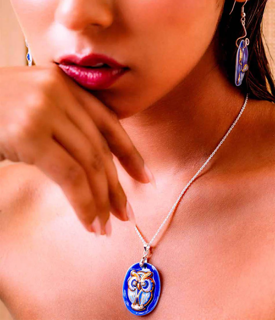 Ocean Owl Pendant Set - Image 2