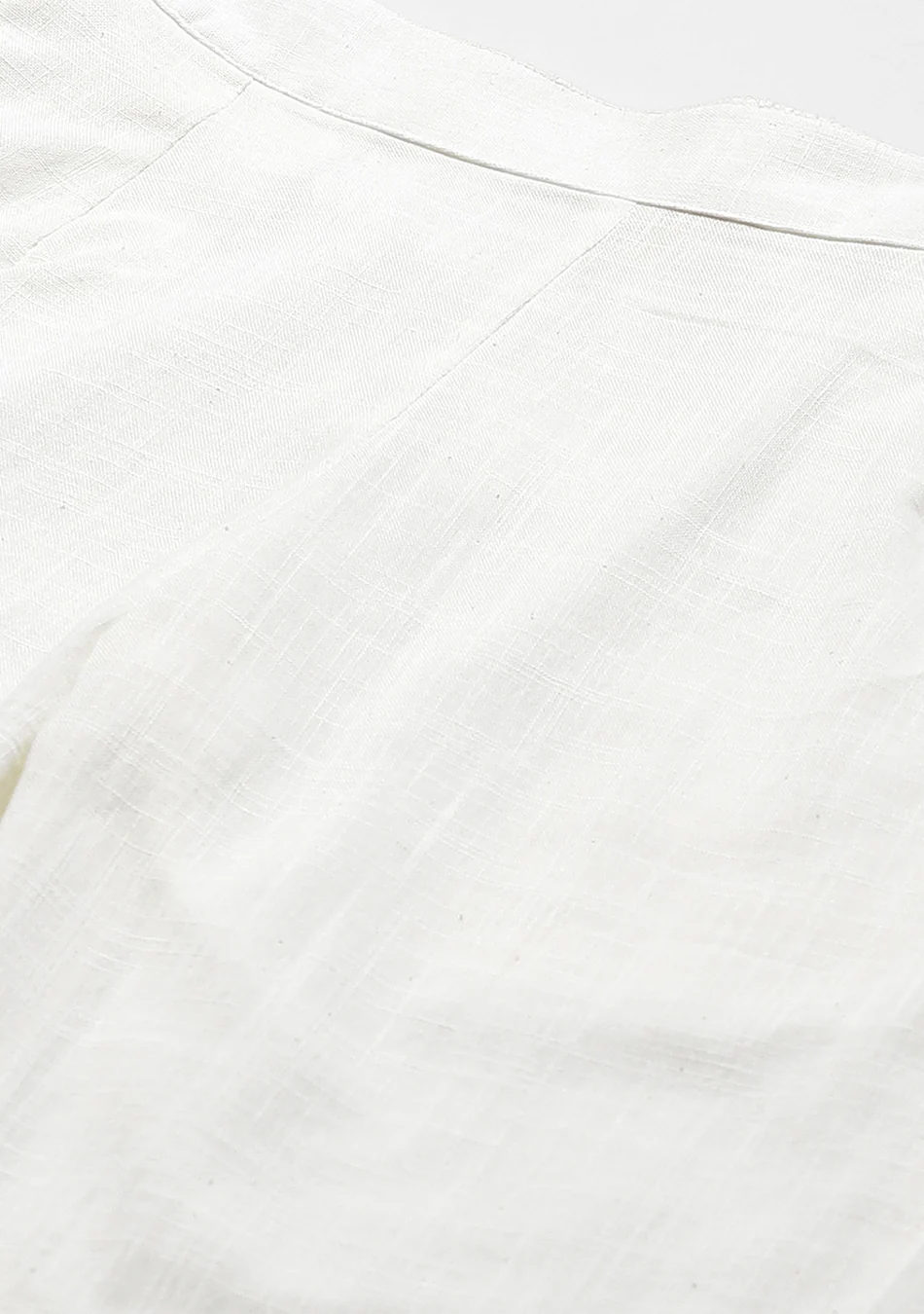 Off-White Comfort Regular Fit Solid Cotton Pant - Image 5
