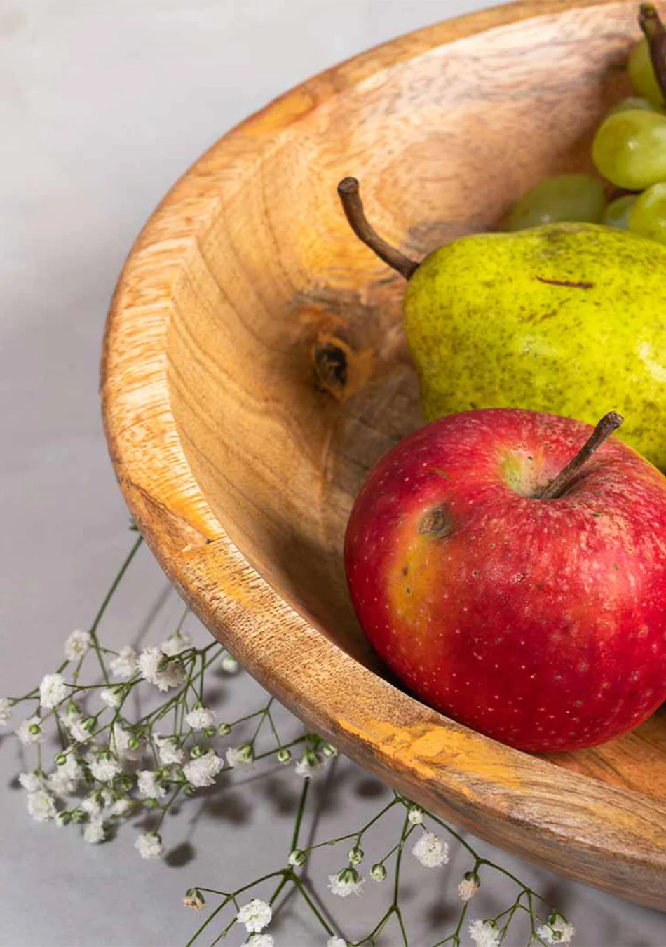 Orchid Wooden Fruit Bowl - Image 4