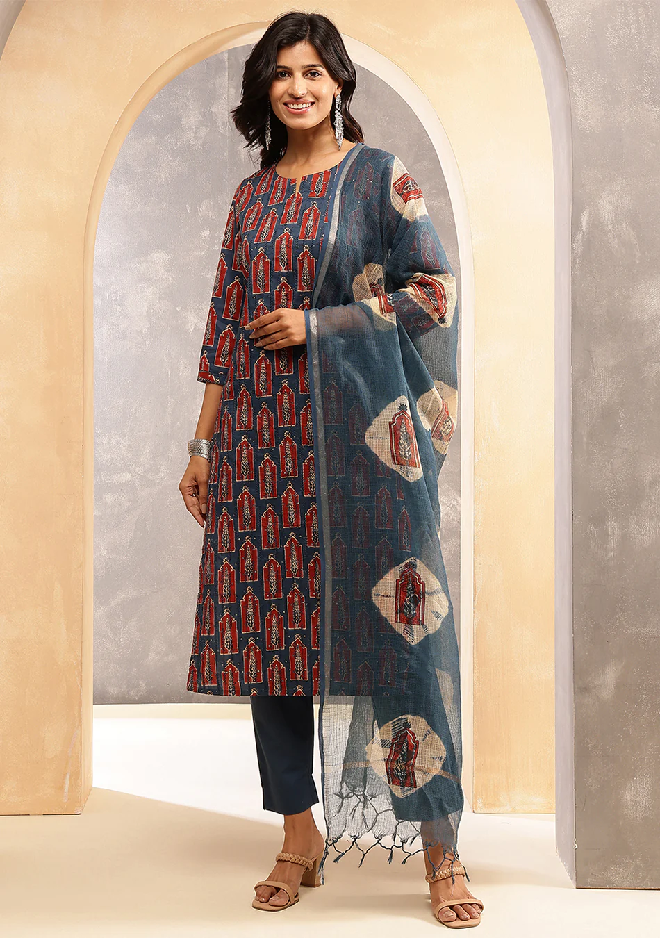 Aravalii Ember Noir Suit Set