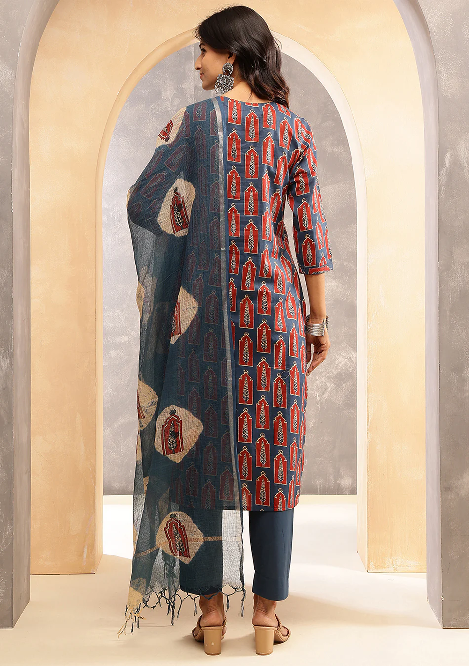 Aravalii Ember Noir Suit Set - Image 3