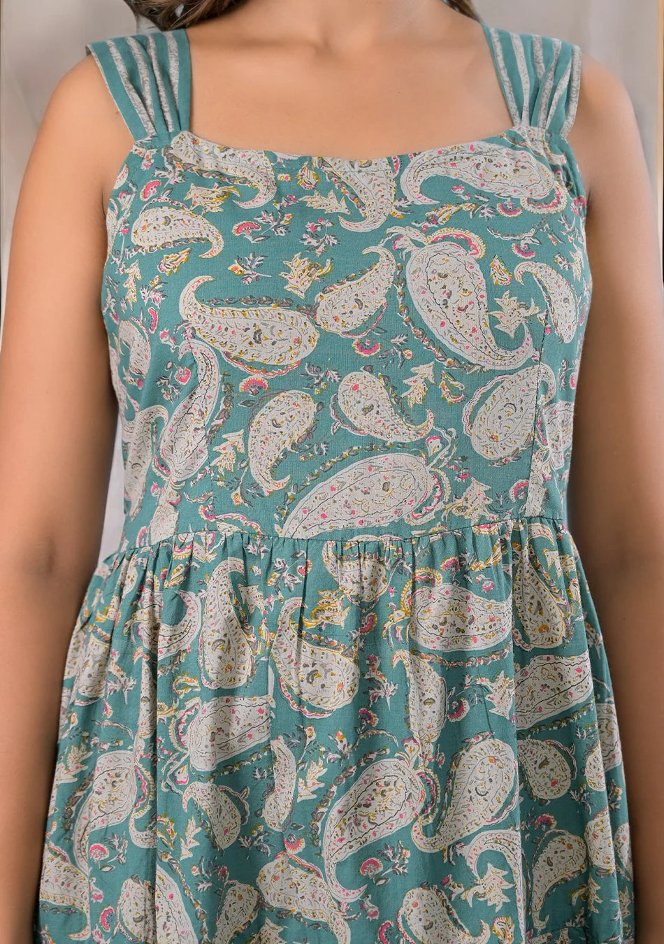 Aravalii Sage Paisley Sundress - Image 9