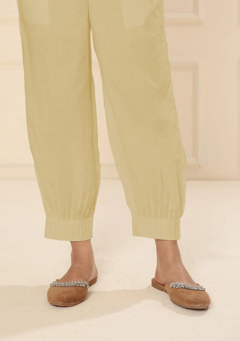 BEIGE AFGHANI PANT WITH PINTEX - Image 4