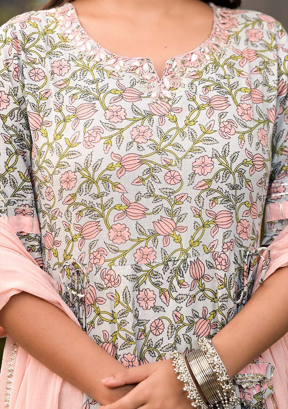 Blossom Blue Palazzo Set - Image 4