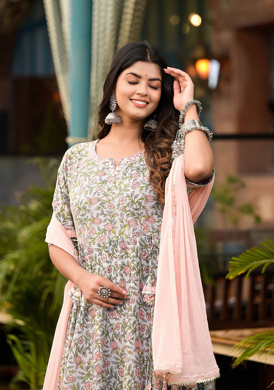 Blossom Blue Palazzo Set - Image 5
