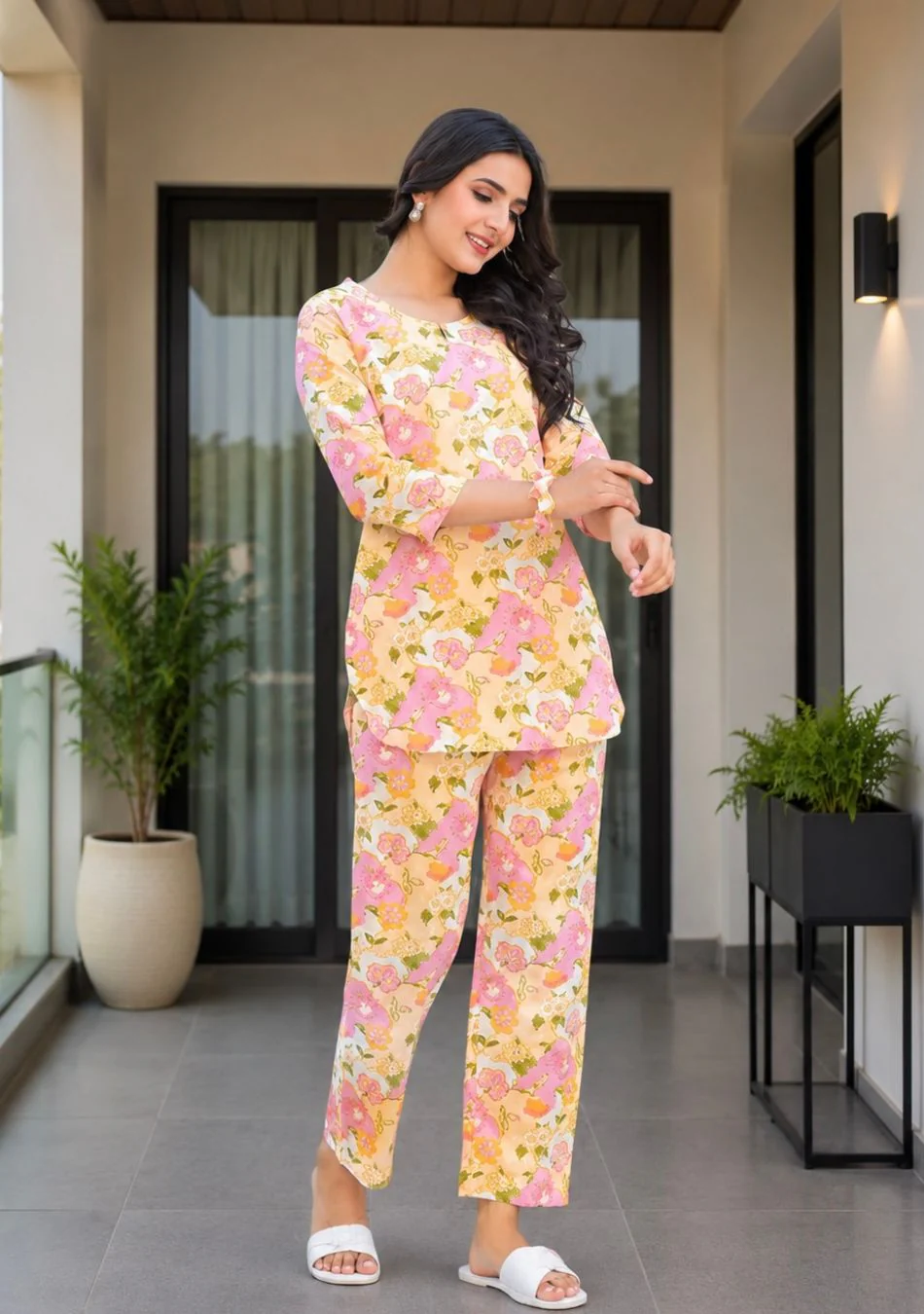 Pastel Garden Night Suit - Image 2