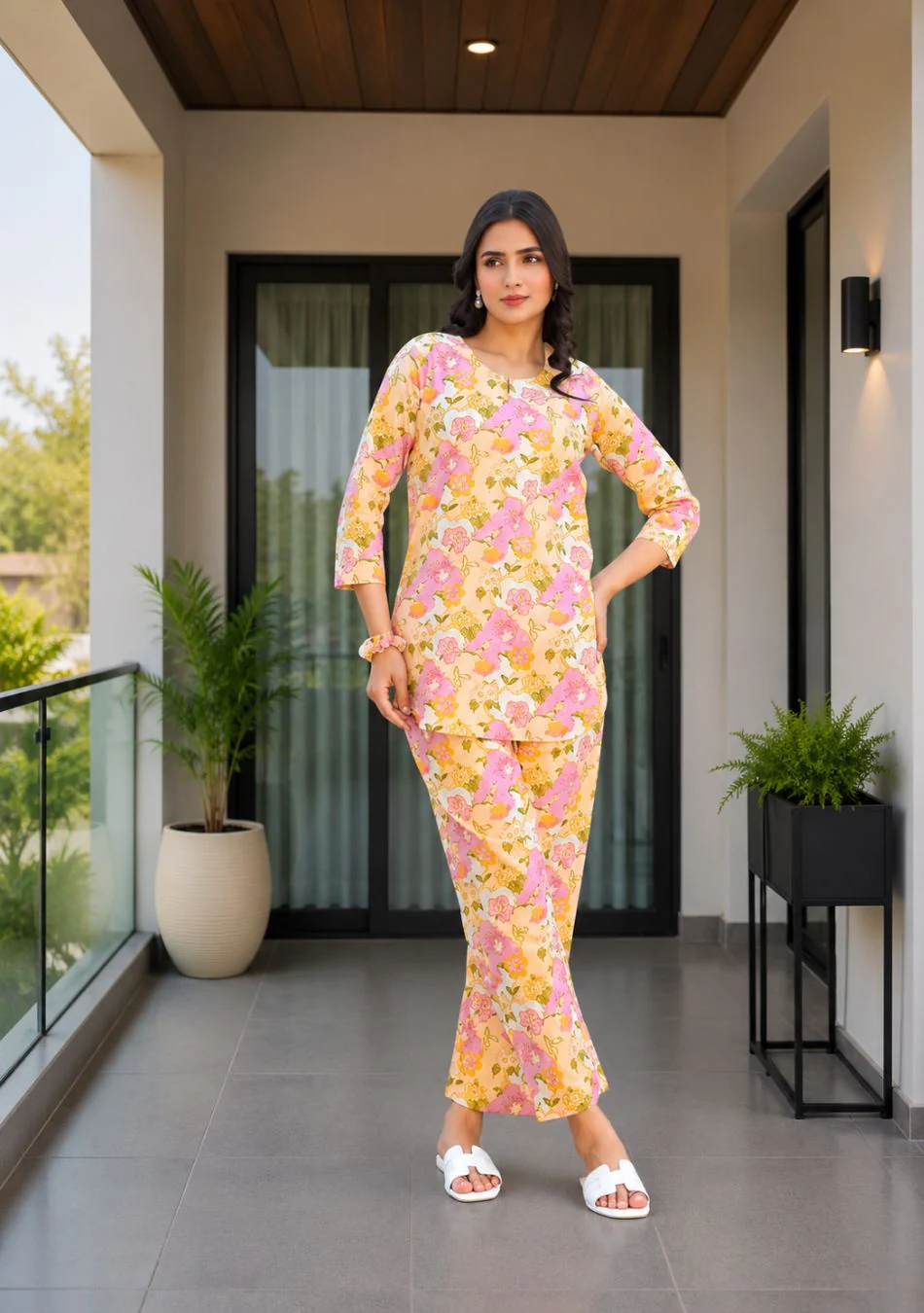 Pastel Garden Night Suit - Image 3