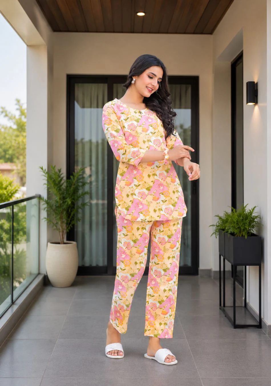 Pastel Garden Night Suit - Image 5