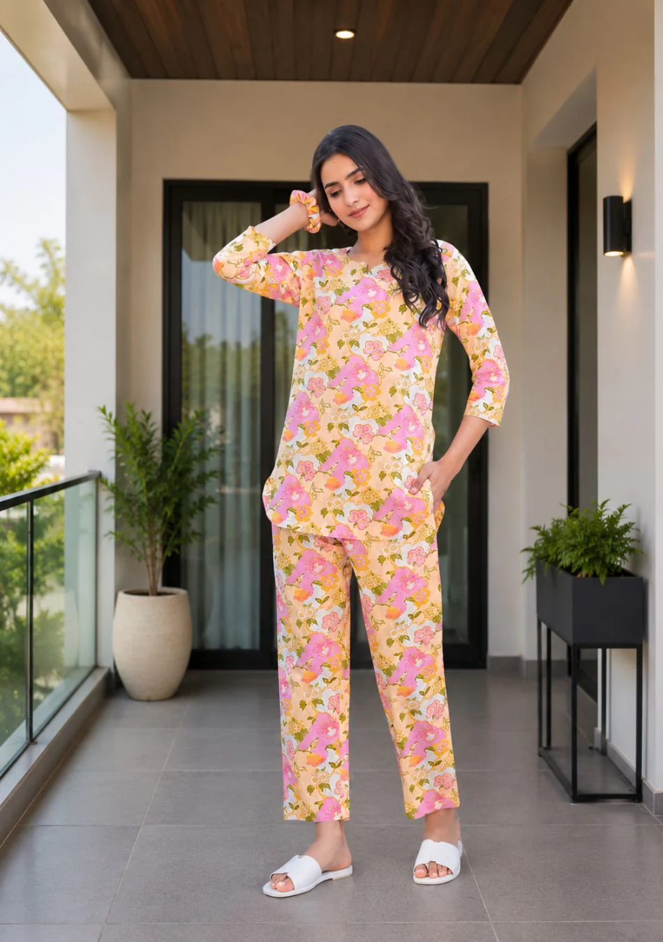 Pastel Garden Night Suit - Image 6
