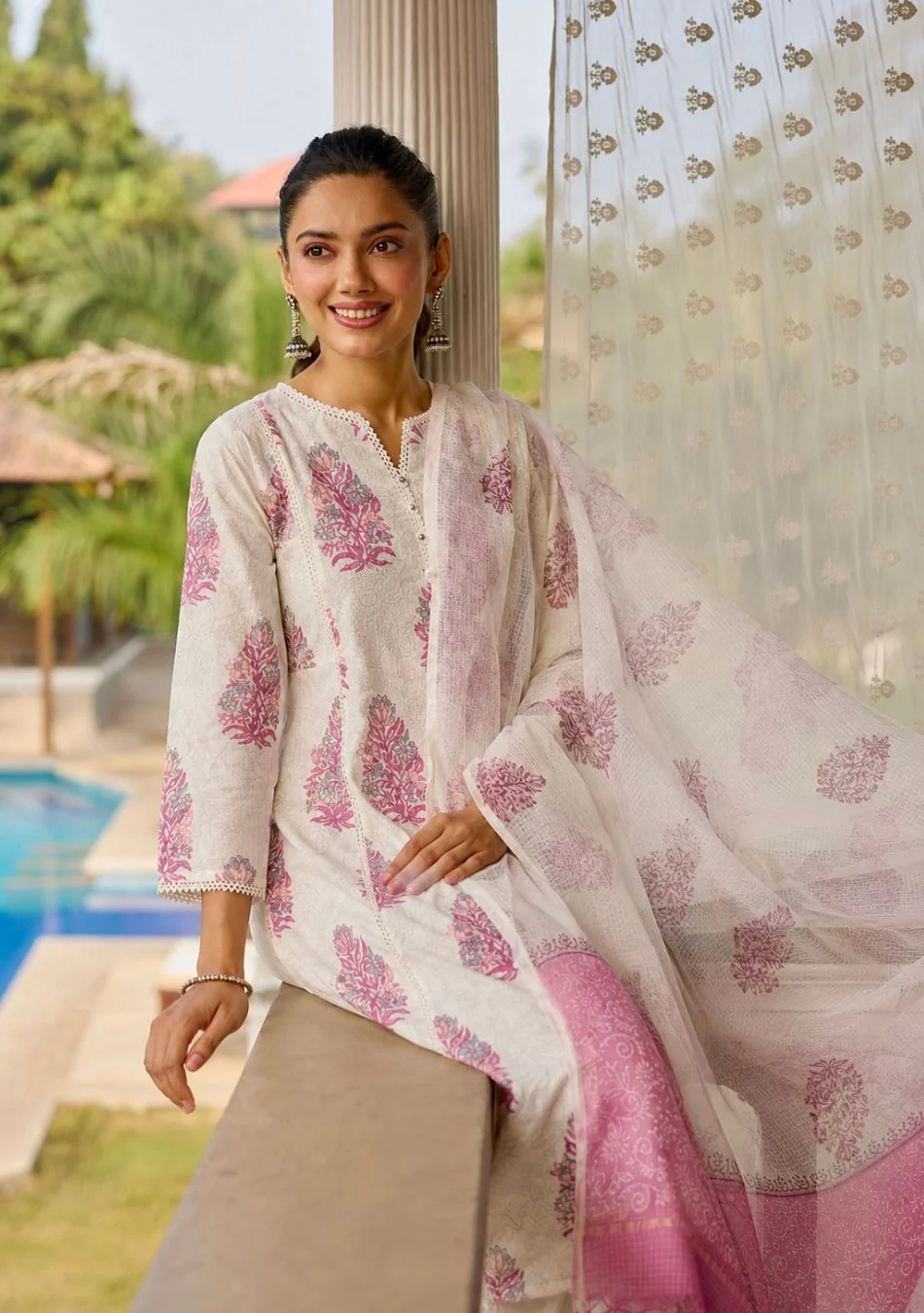 Pastel Gulmohar Suit Set - Image 2