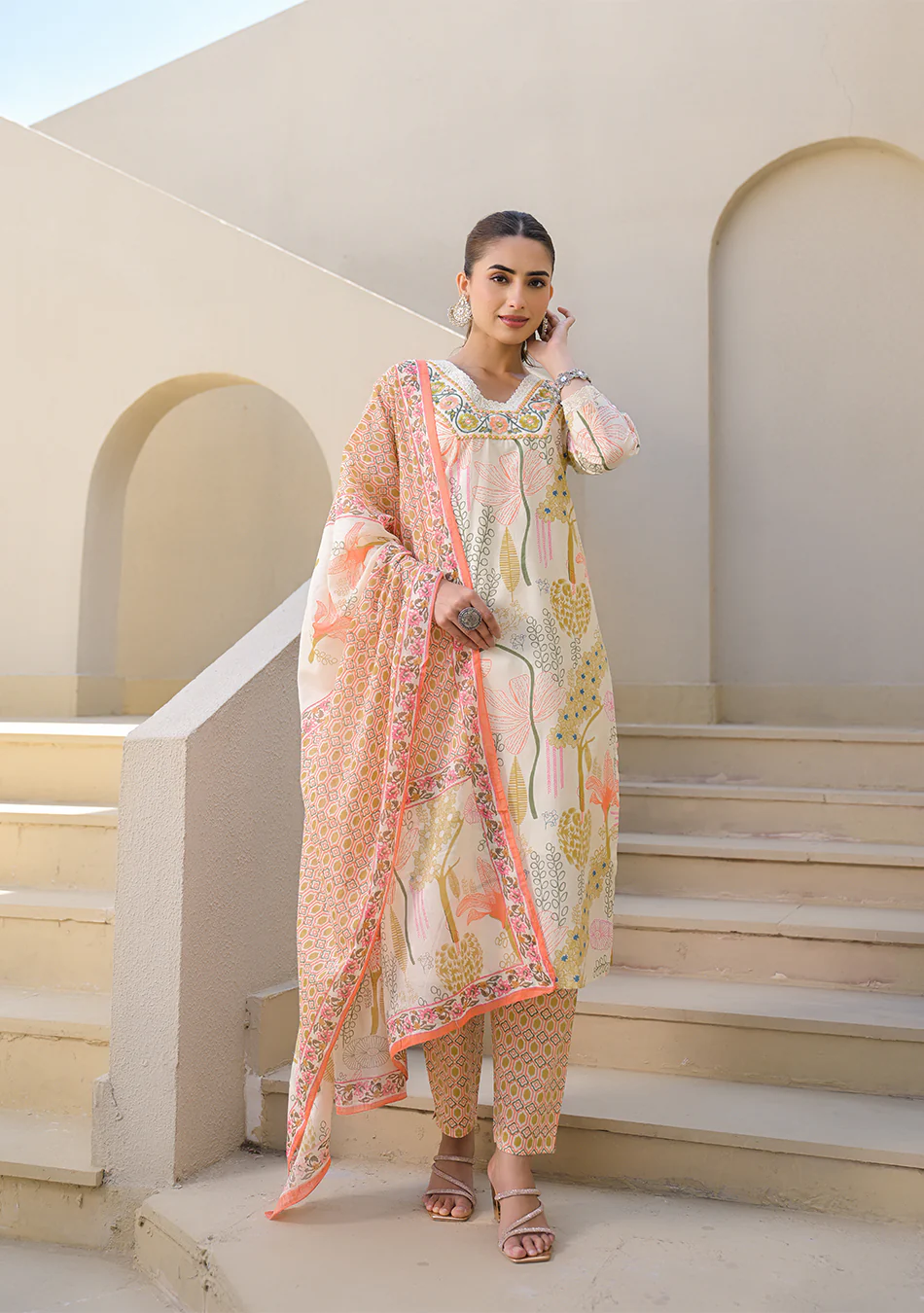 Aravalii Rosé Gulnaar Suit Set - Image 2