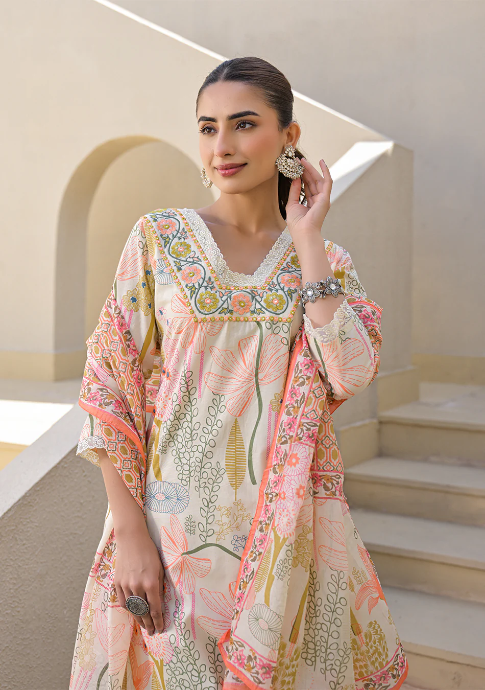 Aravalii Rosé Gulnaar Suit Set - Image 6