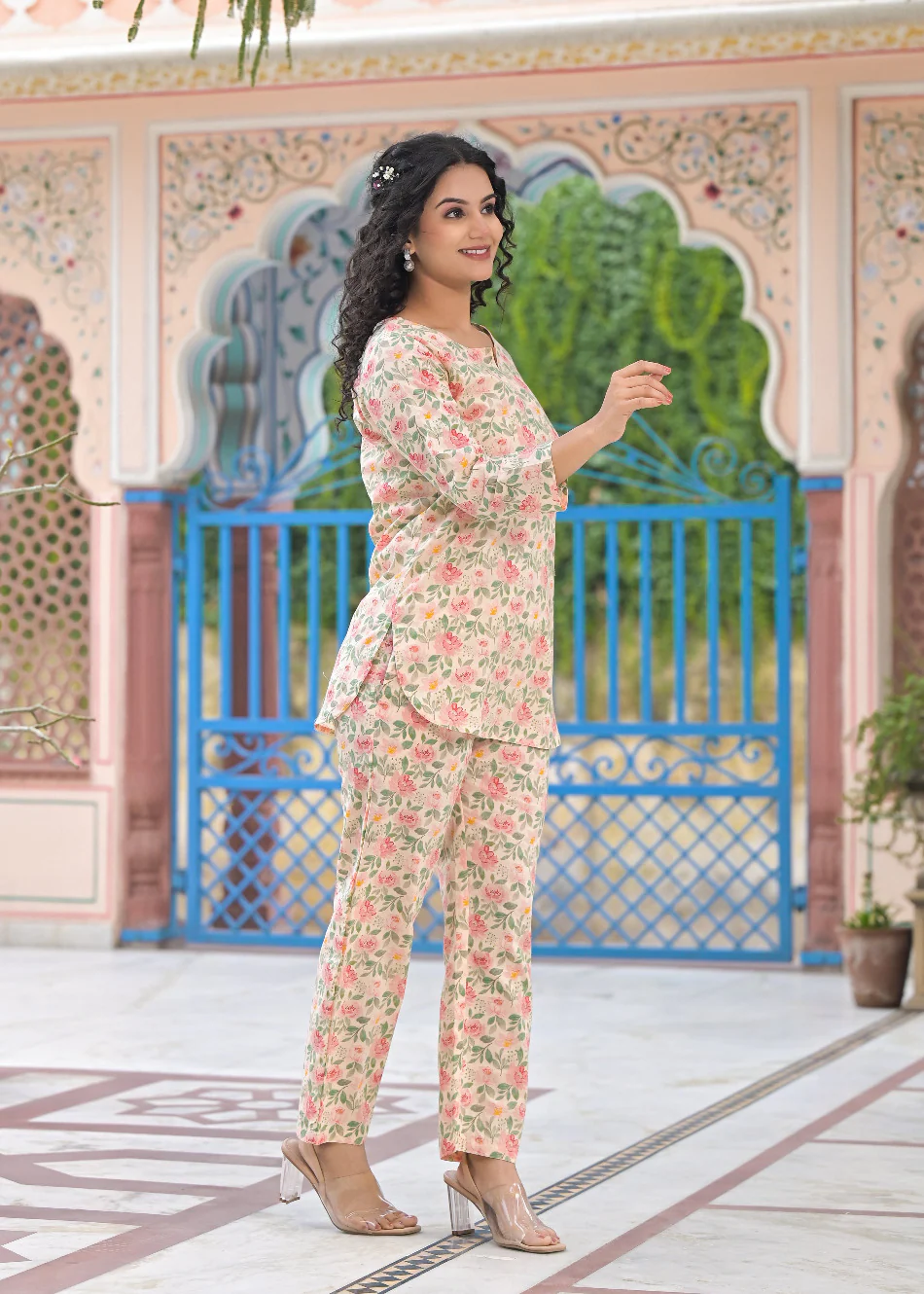 Peach Blossom Nightsuit/loungewear - Image 6